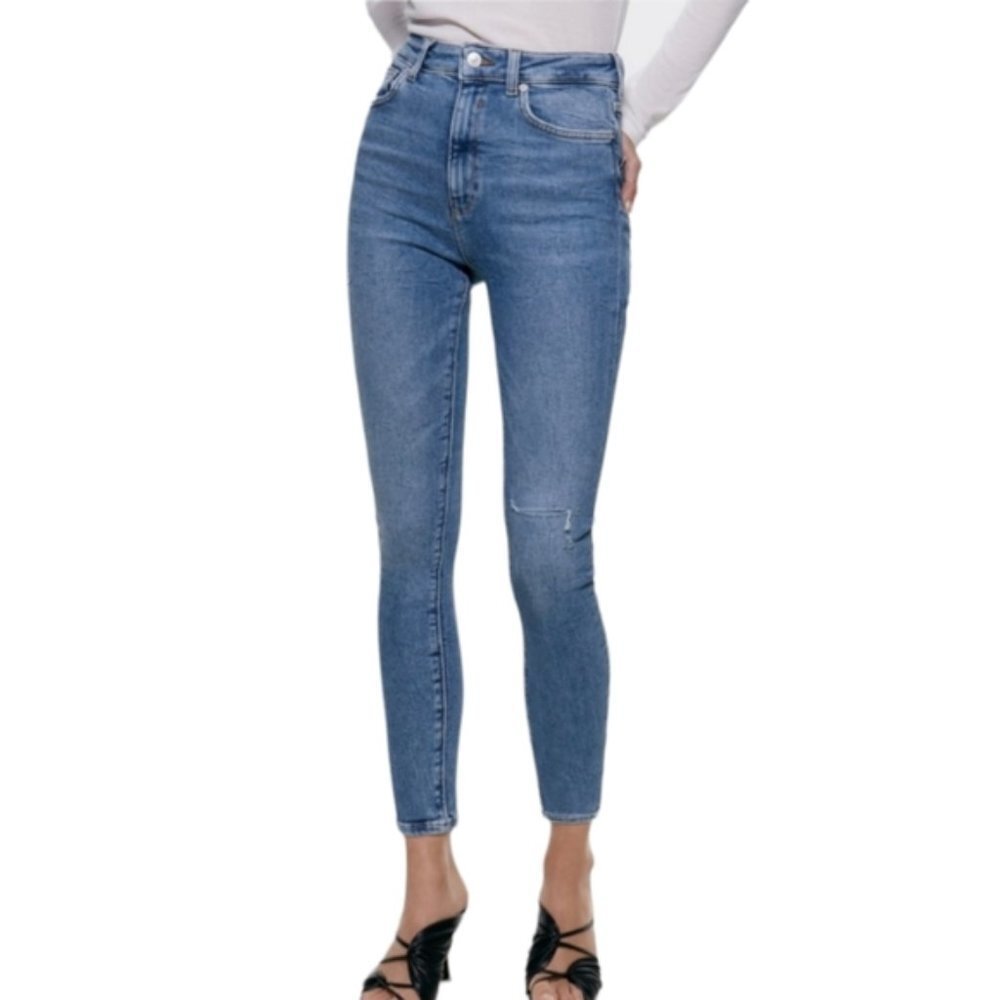 Zara The '80s High Waist Skinny Jeans - Picture 1 of 11